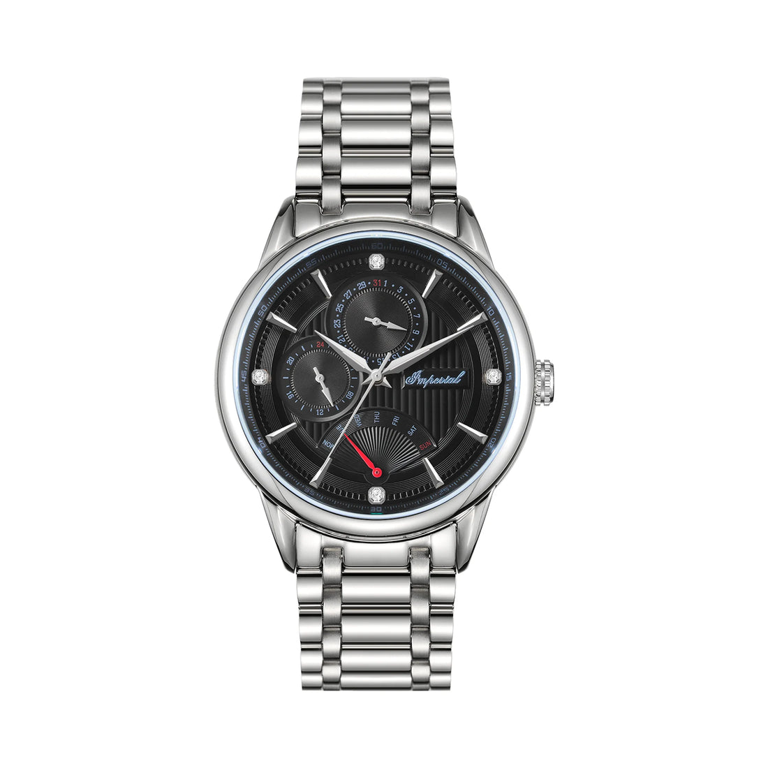 Imperial IM-4709 | Black & Steel Watch