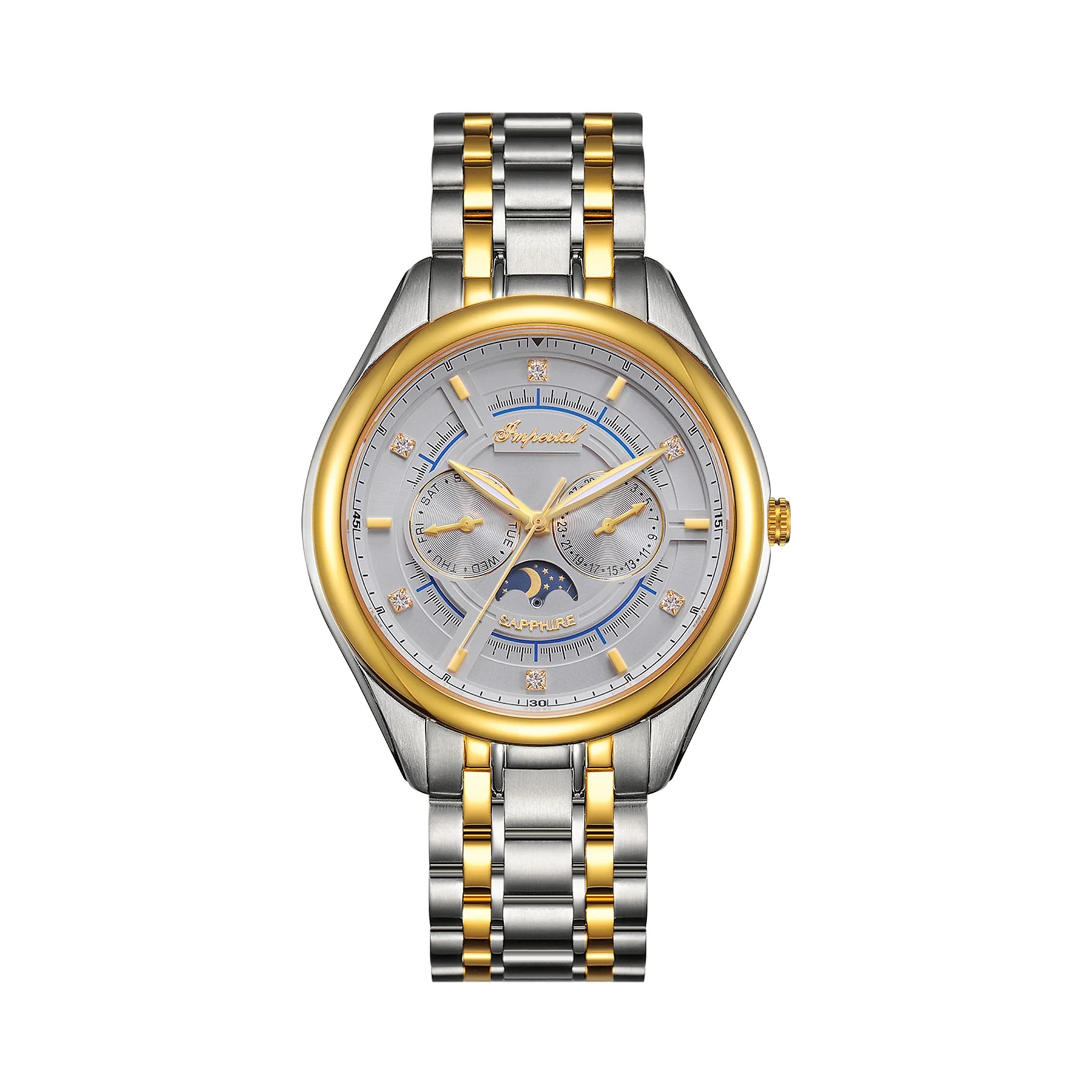 Imperial IM-4710 | Two-Tone Gold & Grey Watch