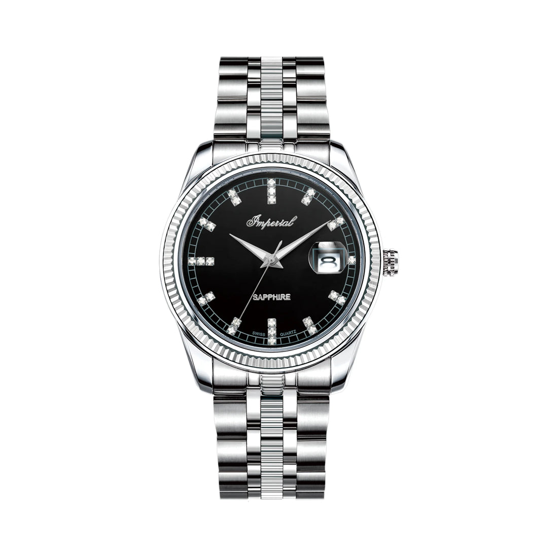 Imperial IM-760 | Black & Steel Watch