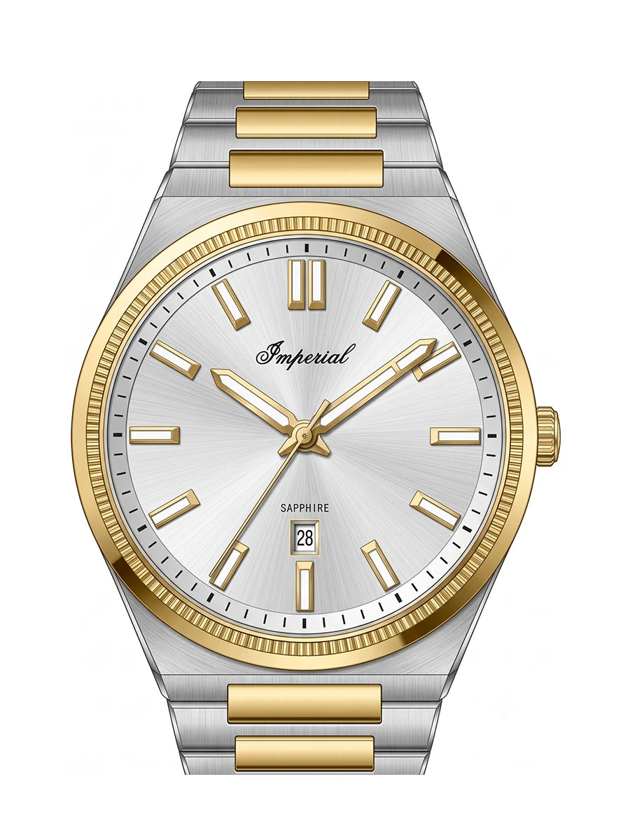 Imperial IM-721-2 | Two-Tone Gold & White Watch