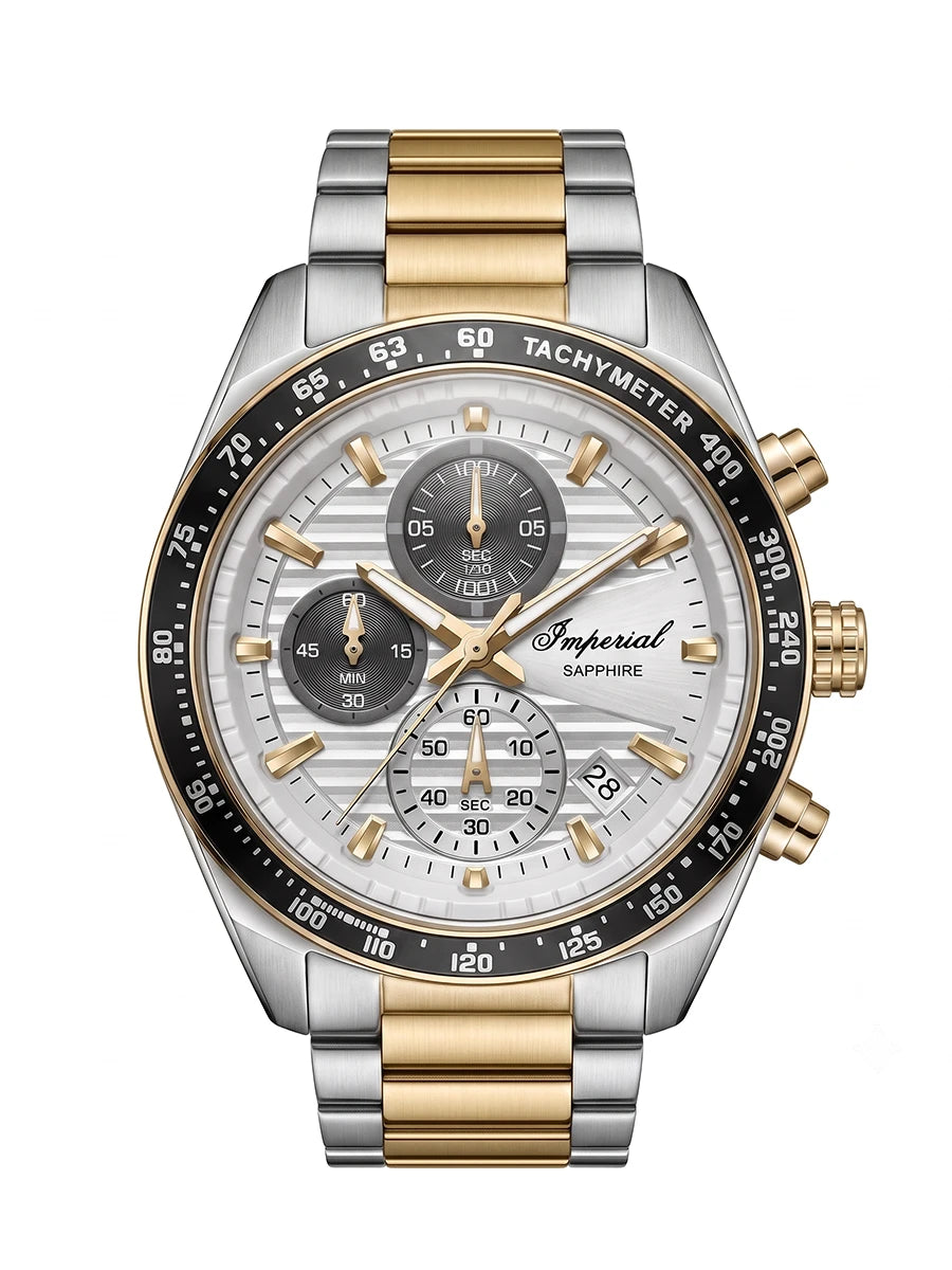 Imperial IM-4706 | Two-Tone Gold & White Watch