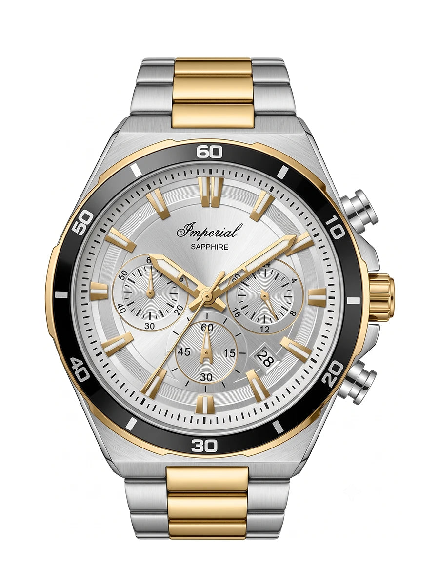Imperial IM-4707 | Two-Tone Gold & White Watch