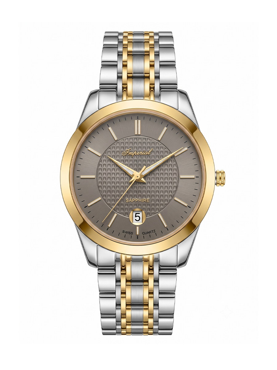 IMPERIAL IM-725 | Two-Tone Grey Dial Watch